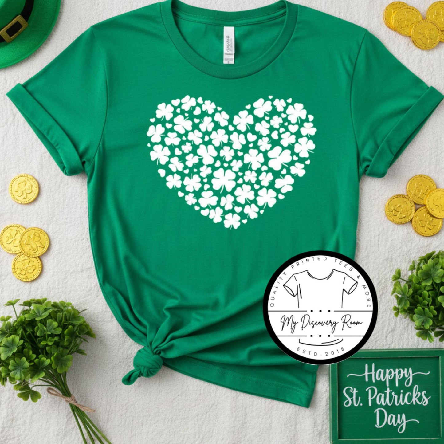 Shamrock Heart Graphic Tee