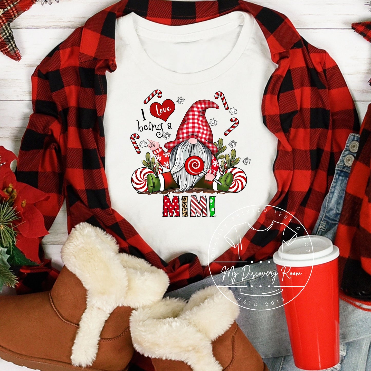 Gnome Mimi graphic tee