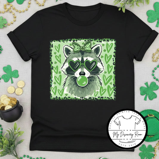 St. Patrick’s Raccoon Graphic Tee
