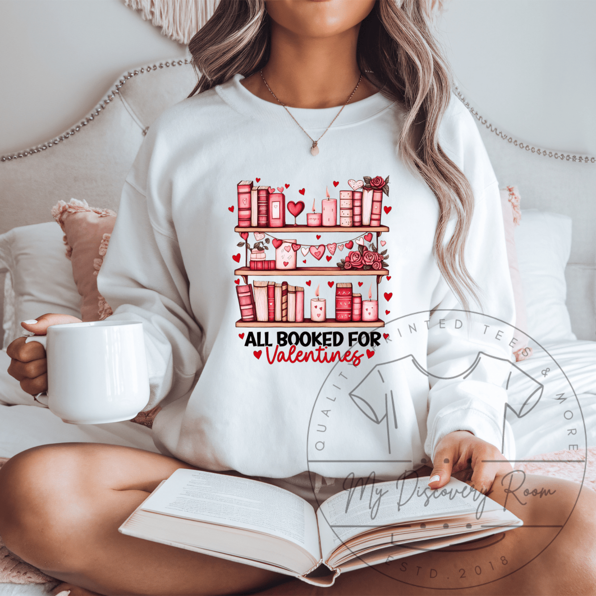 All Booked For Valentines Graphic Tee - MyDiscoveryRoom