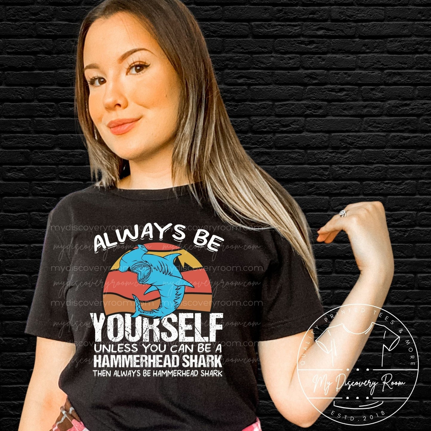 Always Be Yourself, Unless You Can Be A Hammerhead Shark Graphic Tee - MyDiscoveryRoom