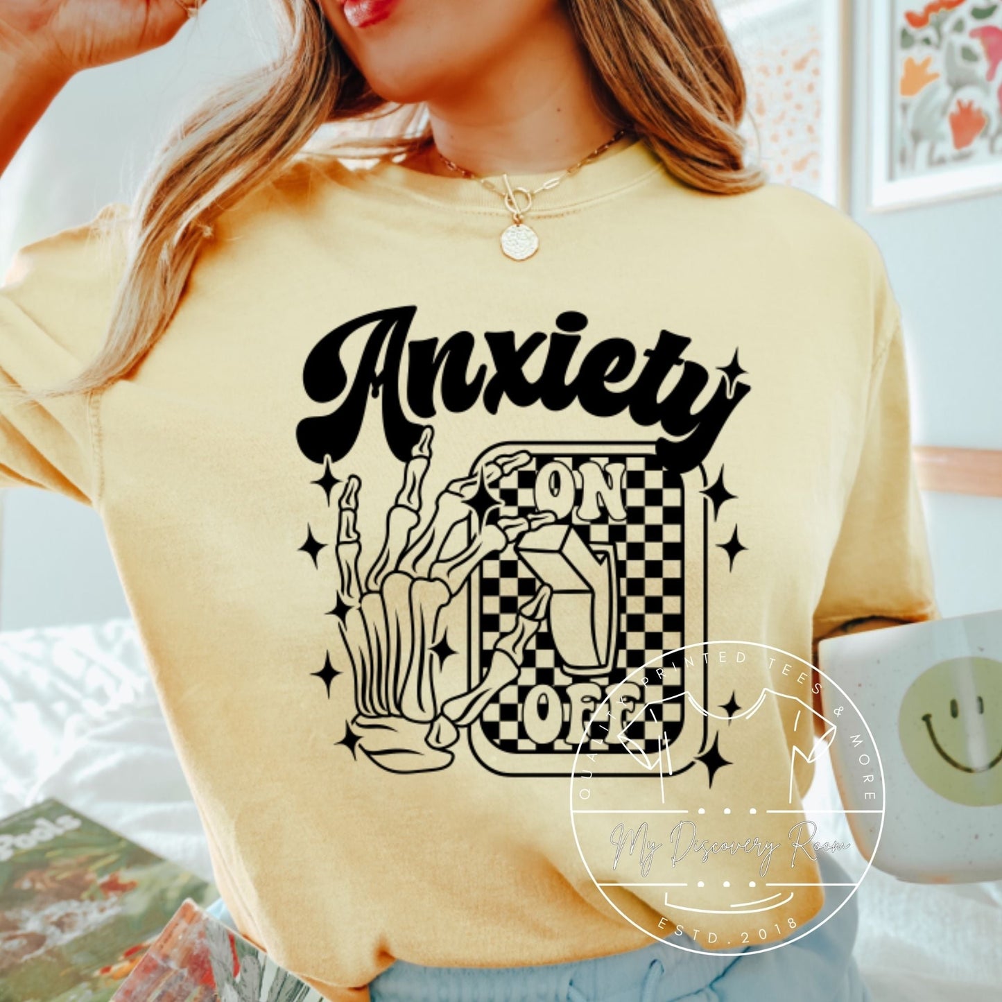 Anxiety On & Off Switch Graphic Tee - MyDiscoveryRoom