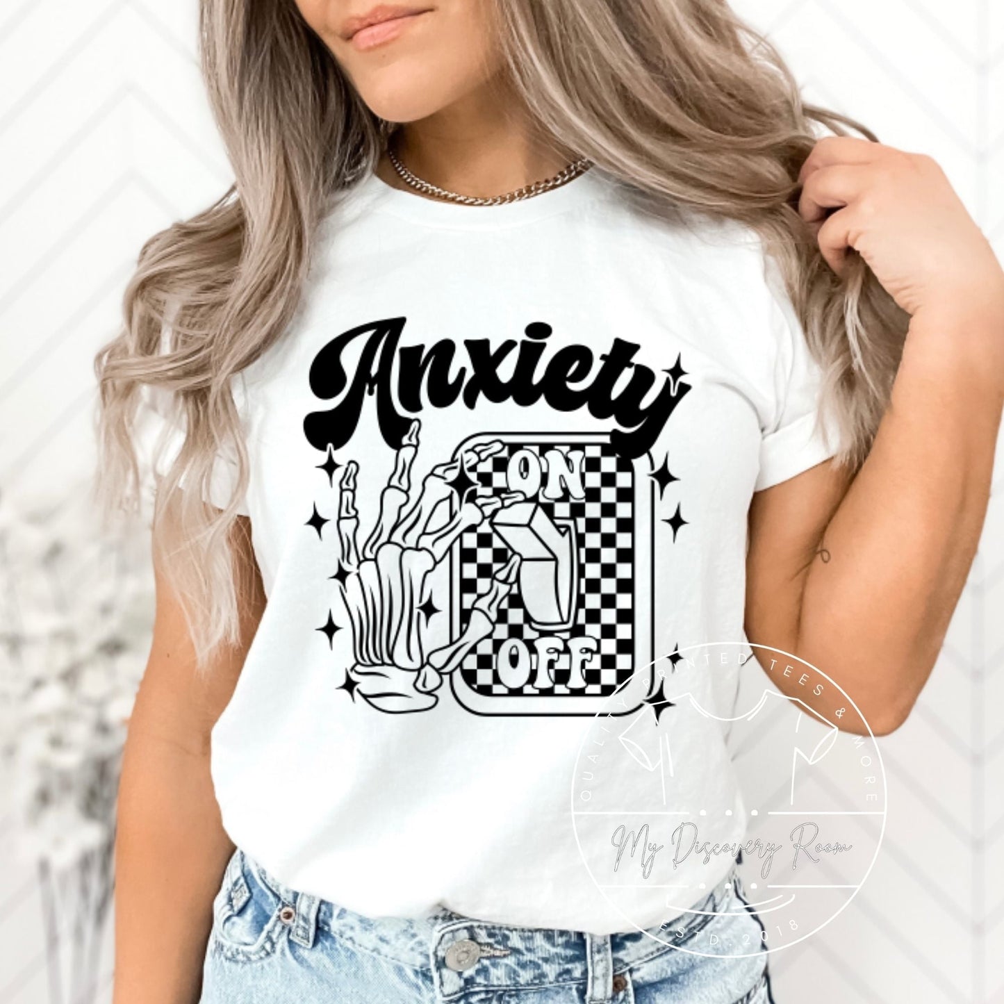 Anxiety On & Off Switch Graphic Tee - MyDiscoveryRoom