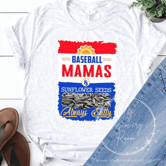 Baseball Mamas Sunflower Seeds Graphic Tee - MyDiscoveryRoom