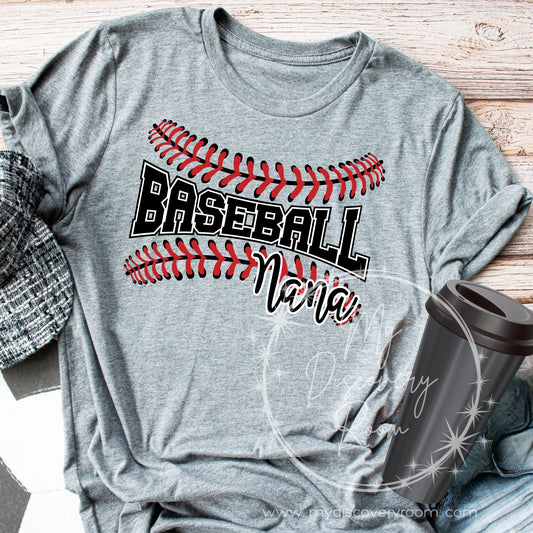 Baseball Nana Graphic Tee - MyDiscoveryRoom