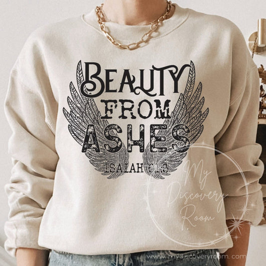 Beauty From Ashes Isaiah 61:3 Graphic Tee - MyDiscoveryRoom