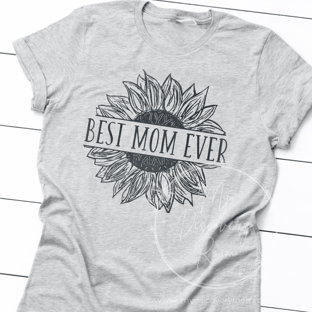 Best Mom Ever Sunflower Graphic Tee - MyDiscoveryRoom