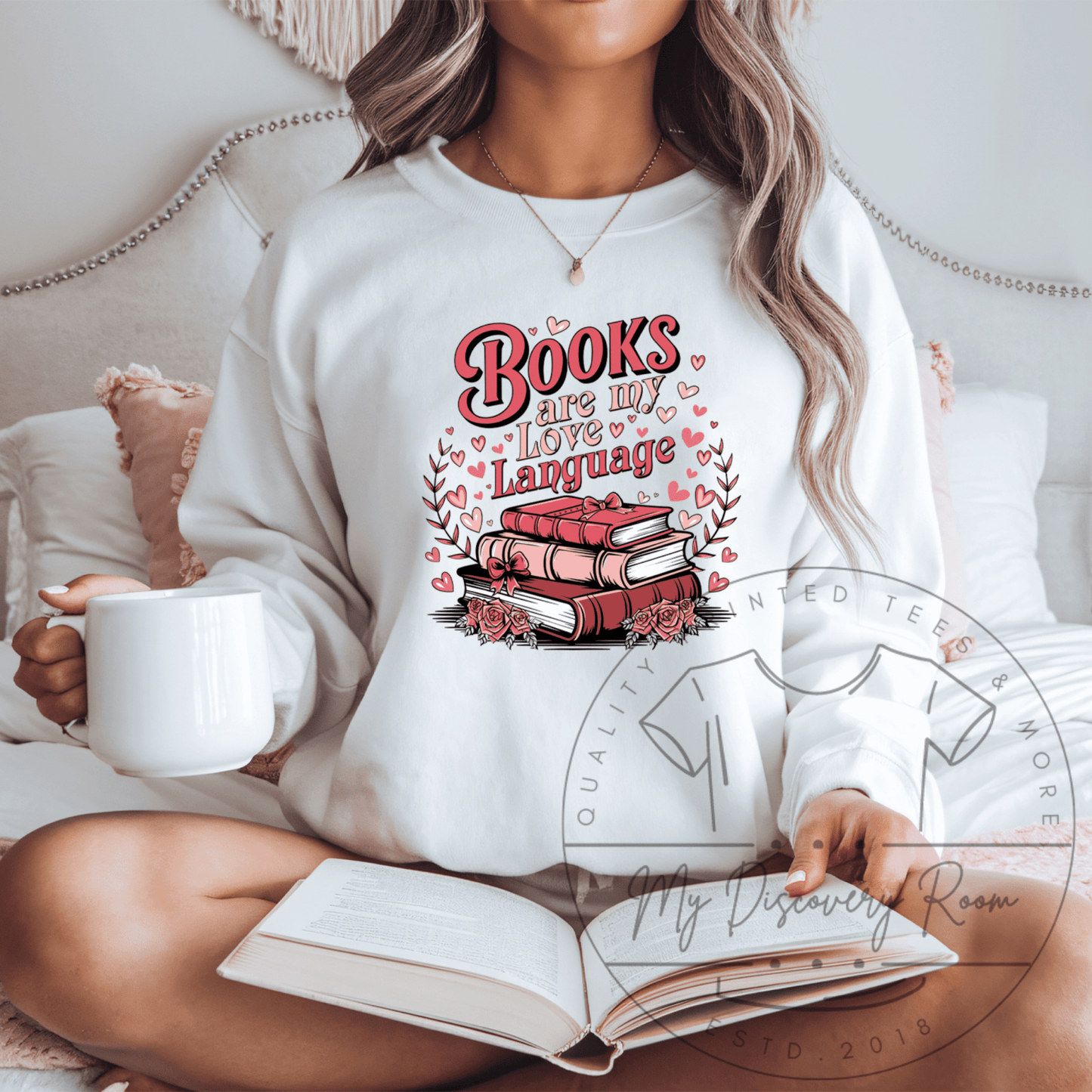 Books Are My Love Language Graphic Tee - MyDiscoveryRoom