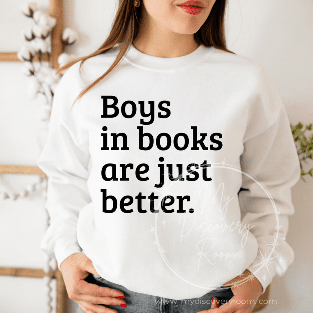 Boys In Books Are Just Better Graphic Tee - MyDiscoveryRoom