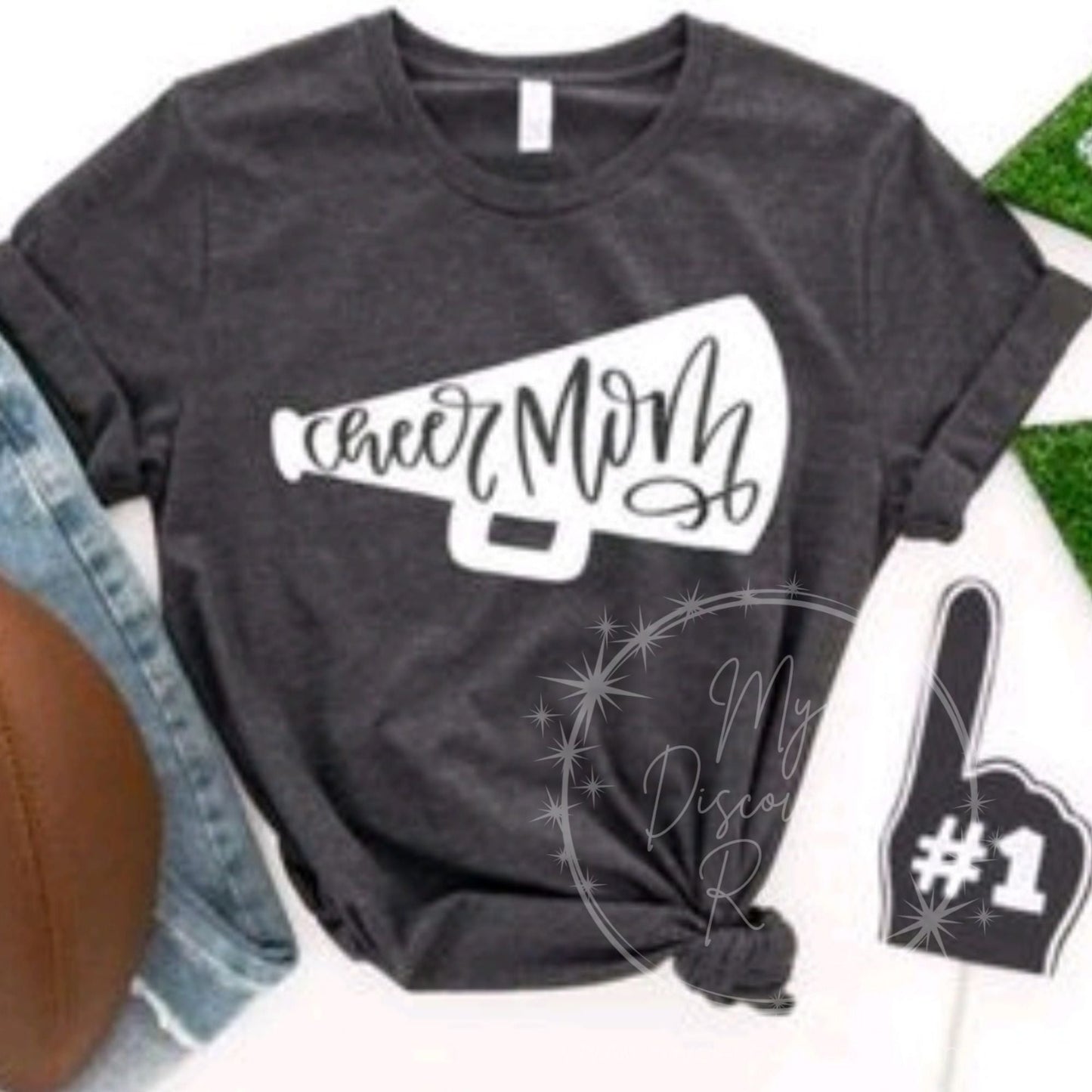 Cheer Mom Megaphone Graphic Tee - MyDiscoveryRoom