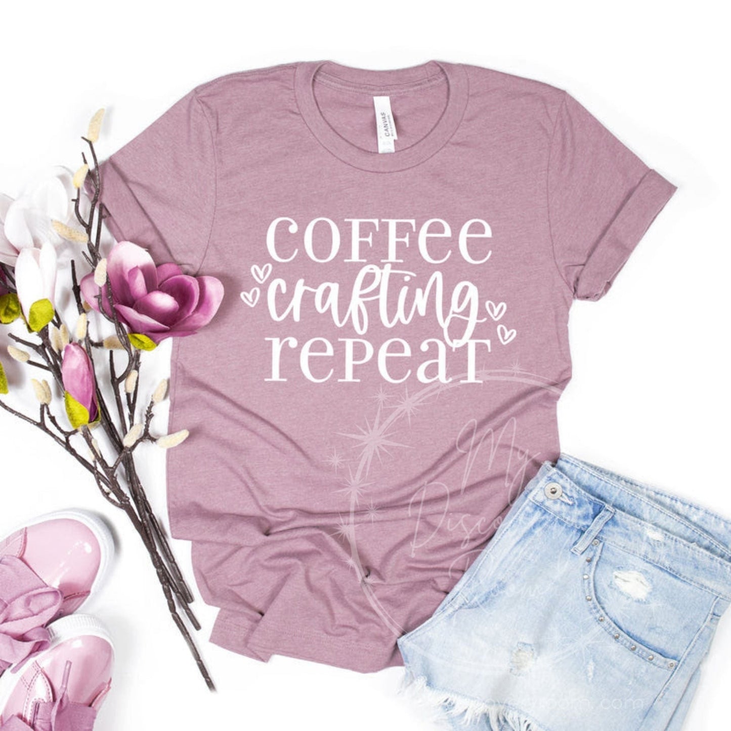 Coffee Crafting Repeat Graphic Tee - MyDiscoveryRoom