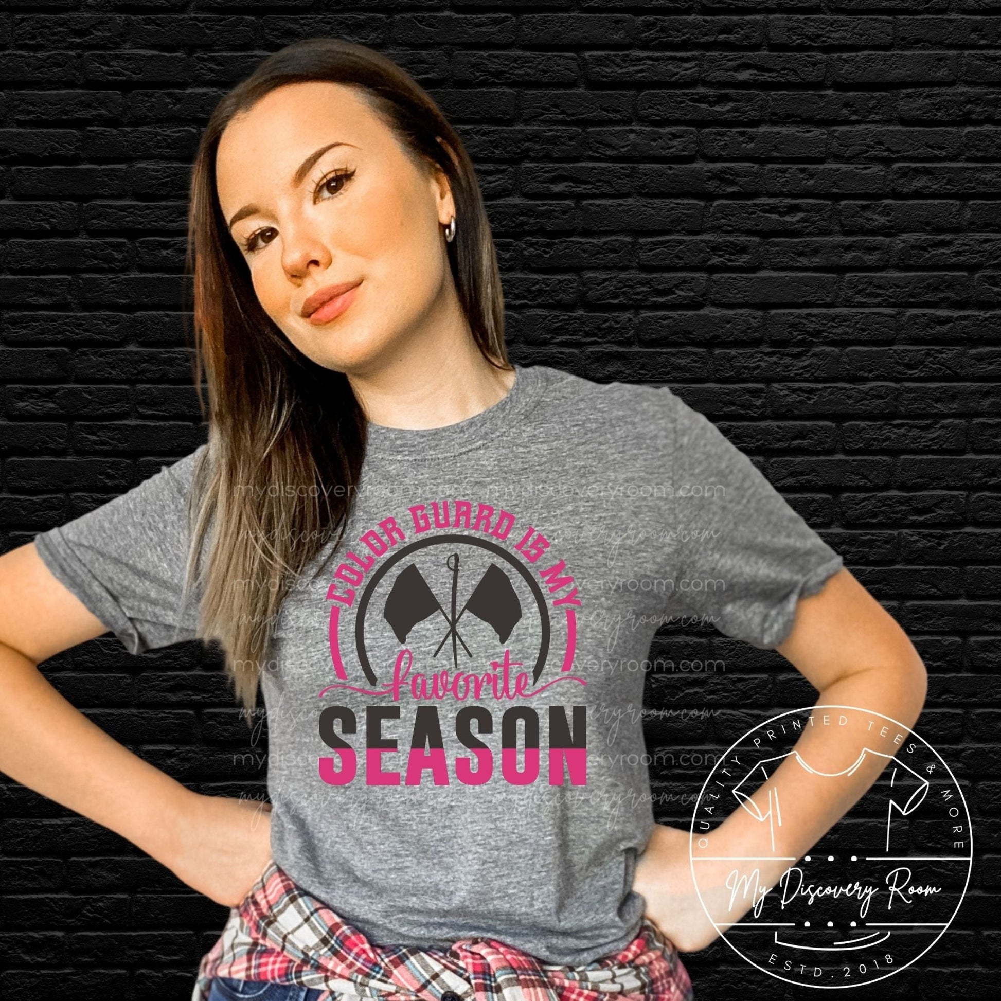 Color Guard Is My Favorite Season Graphic Tee - MyDiscoveryRoom