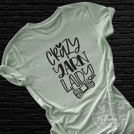 Crazy Yarn Lady Graphic Tee - MyDiscoveryRoom