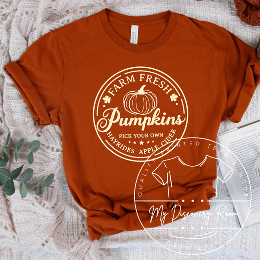 Farm Fresh Pumpkins Graphic Tee - MyDiscoveryRoom