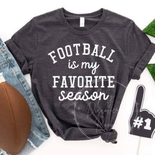 Football Is My Favorite Season Graphic Tee - MyDiscoveryRoom