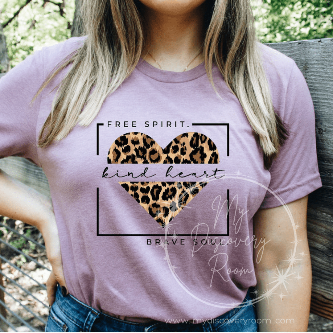Free Spirit. Kind Heart. Brave Soul. Graphic Tee - MyDiscoveryRoom
