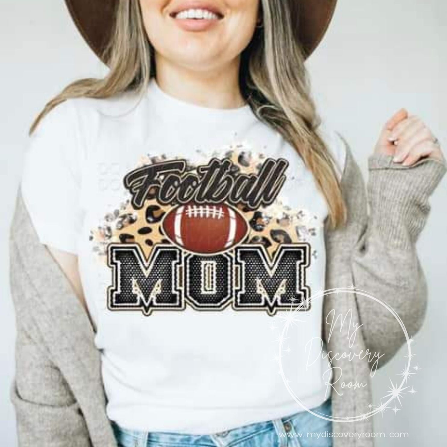 Full Color Football Mom Graphic Tee - MyDiscoveryRoom