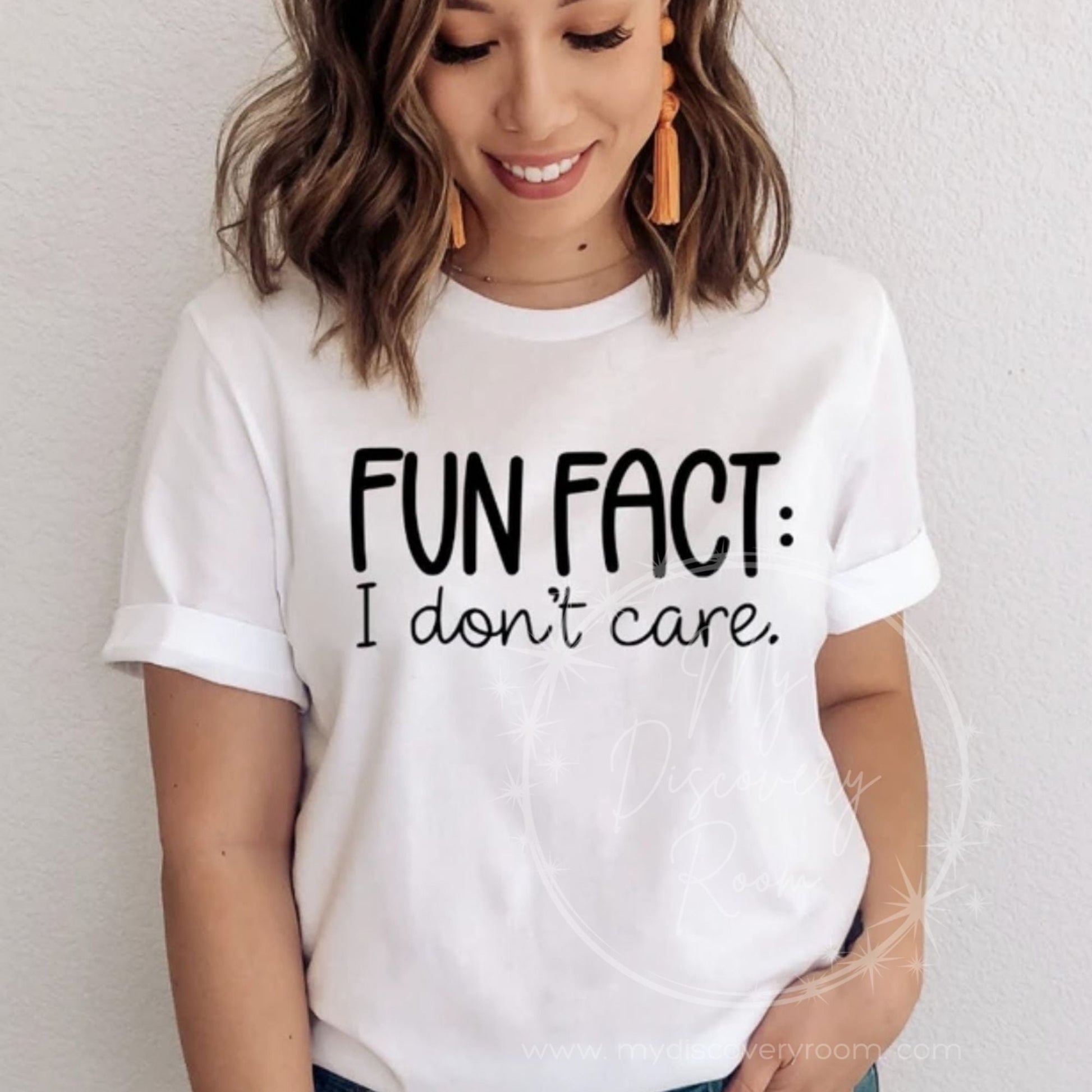 Fun Fact: I Don't Care Graphic Tee - MyDiscoveryRoom