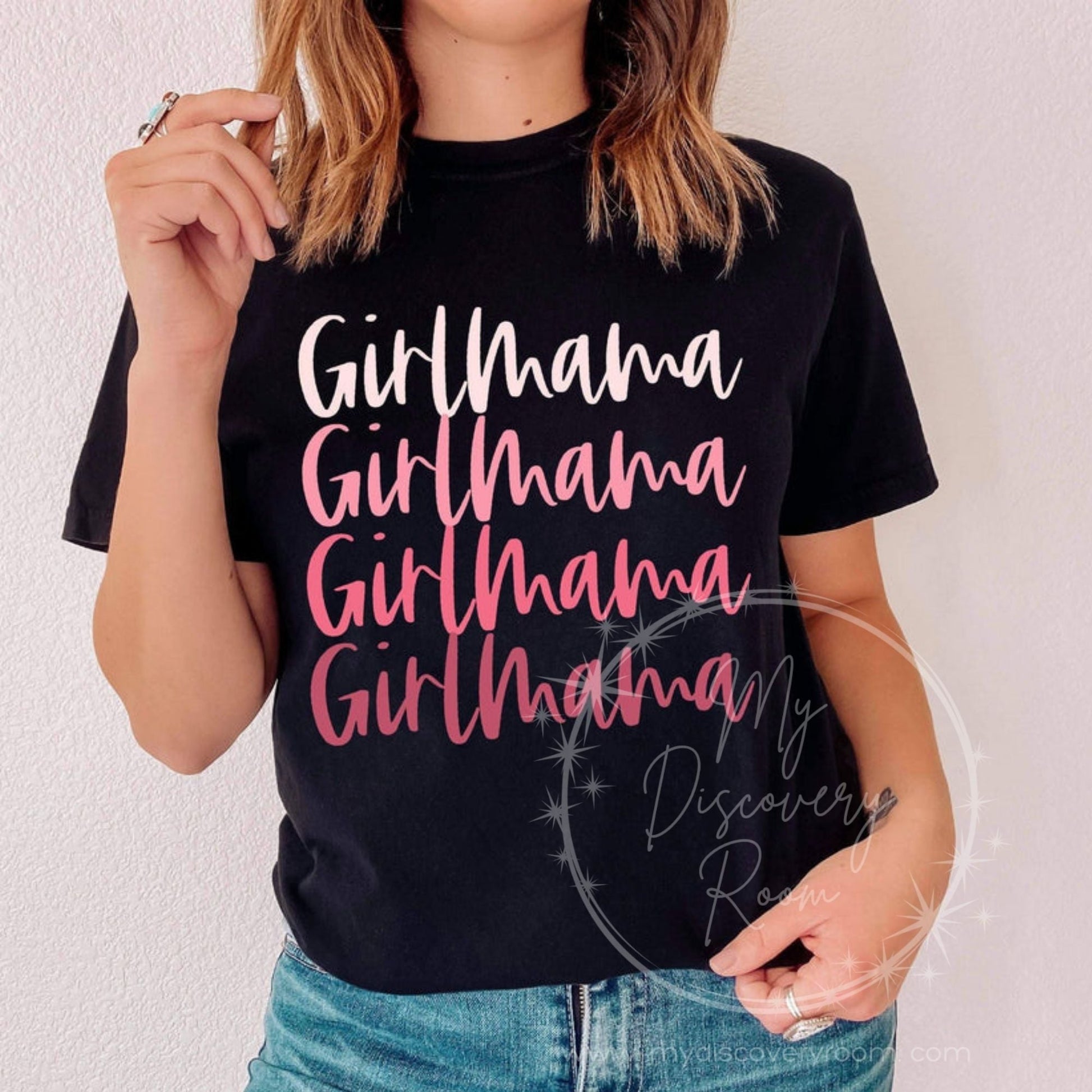 Girl Mama Repeating Graphic Tee - MyDiscoveryRoom