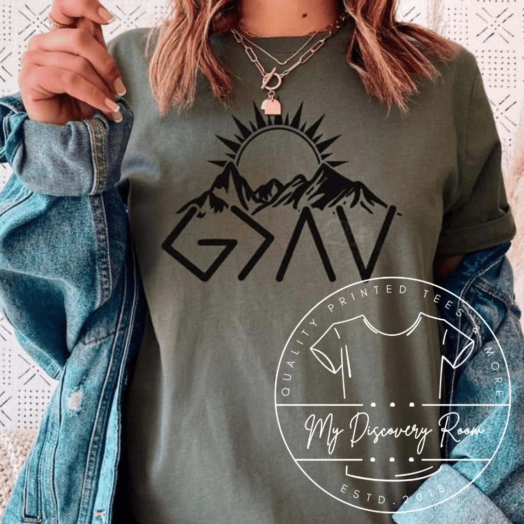 God is Greater than our Ups and Downs Graphic Tee - MyDiscoveryRoom