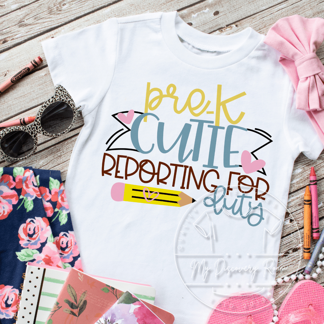 Grade Level Cutie Reporting For Duty Graphic Tee - MyDiscoveryRoom