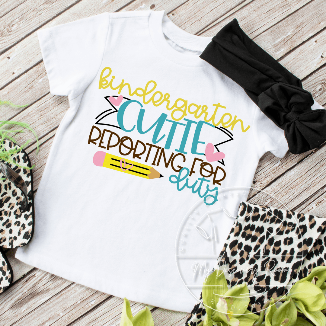 Grade Level Cutie Reporting For Duty Graphic Tee - MyDiscoveryRoom