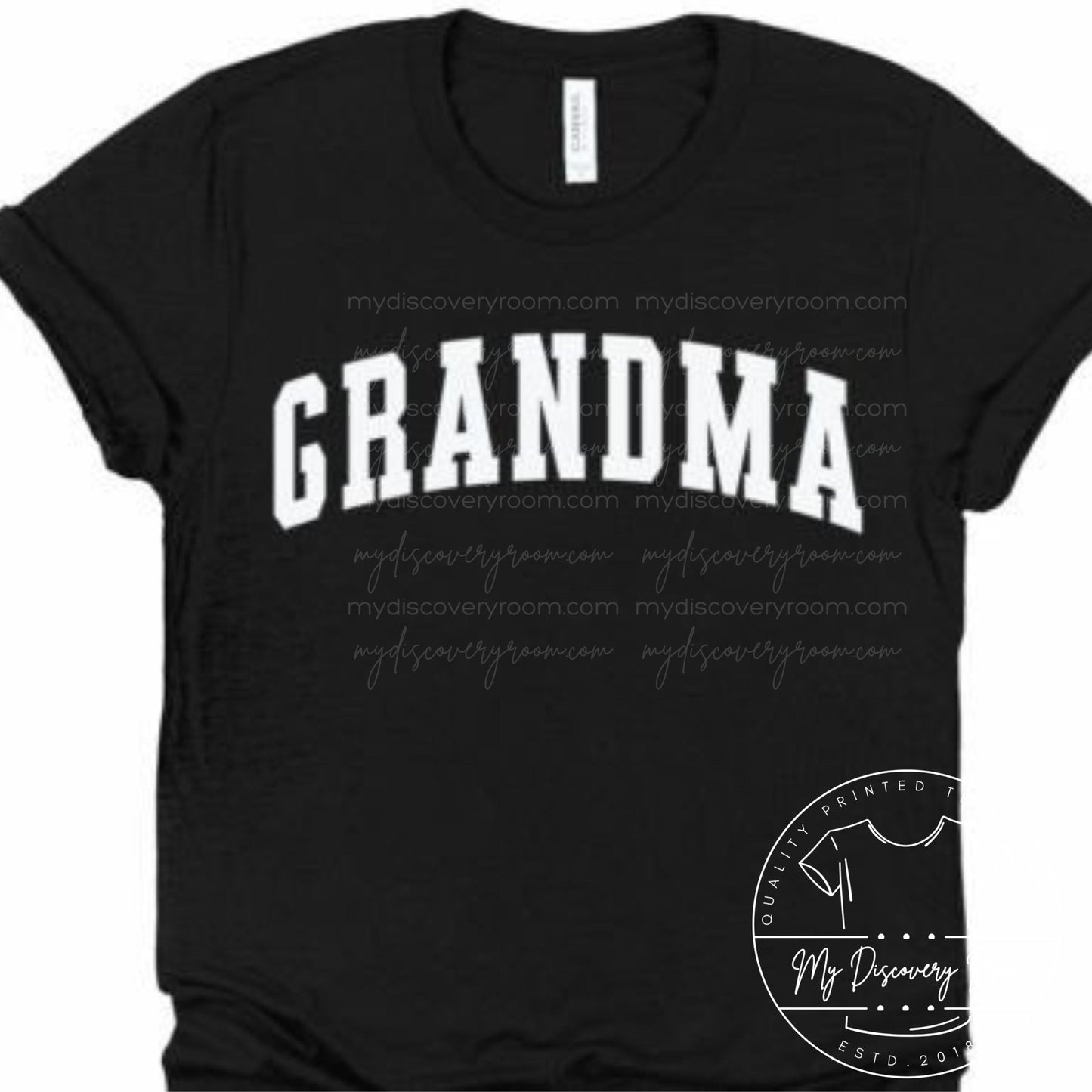 Grandma Block Letters Graphic Tee - MyDiscoveryRoom