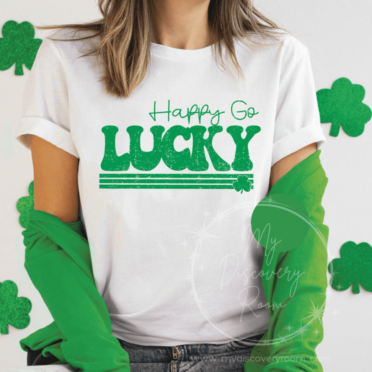 Happy Go Lucky Graphic Tee - MyDiscoveryRoom