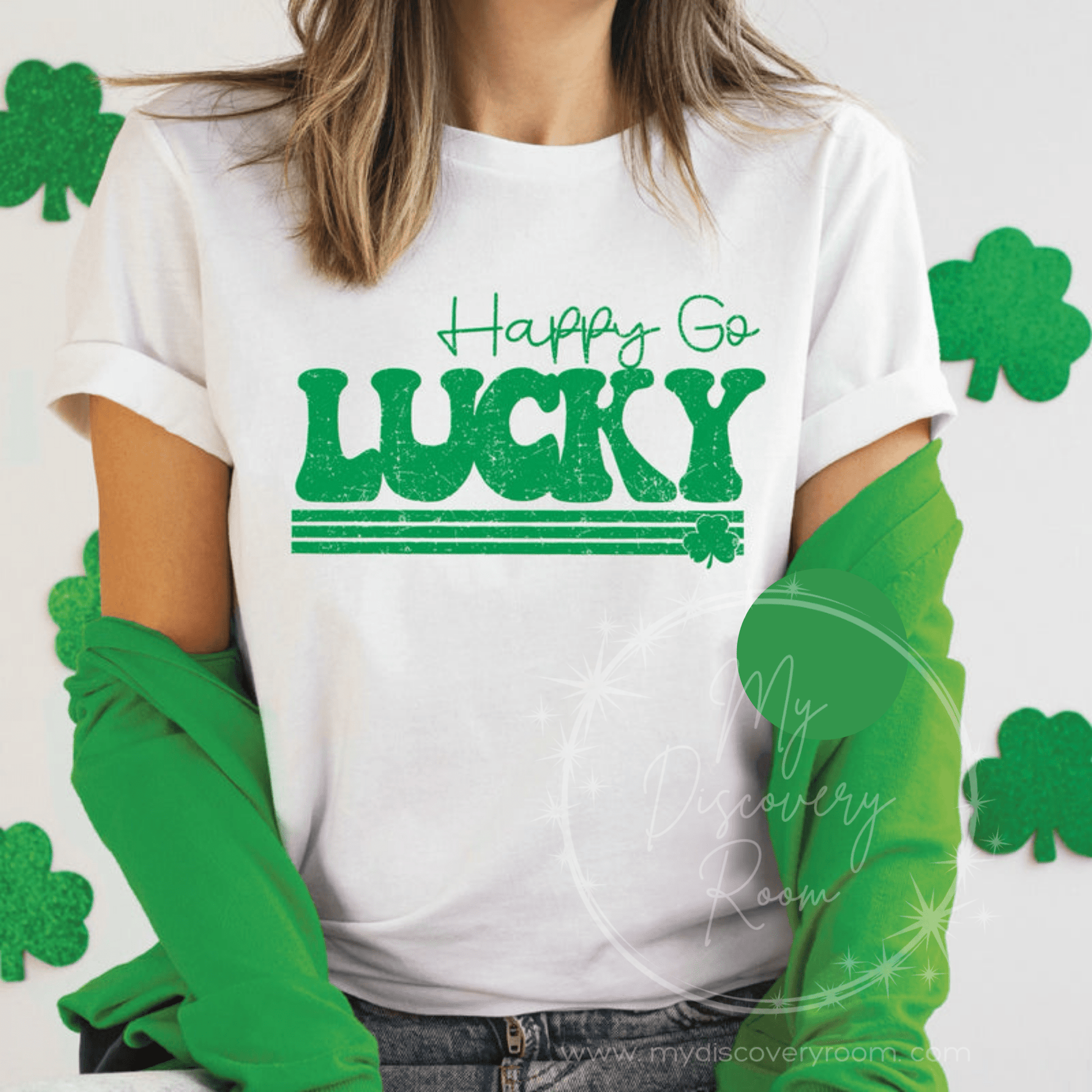 Happy Go Lucky Graphic Tee - MyDiscoveryRoom