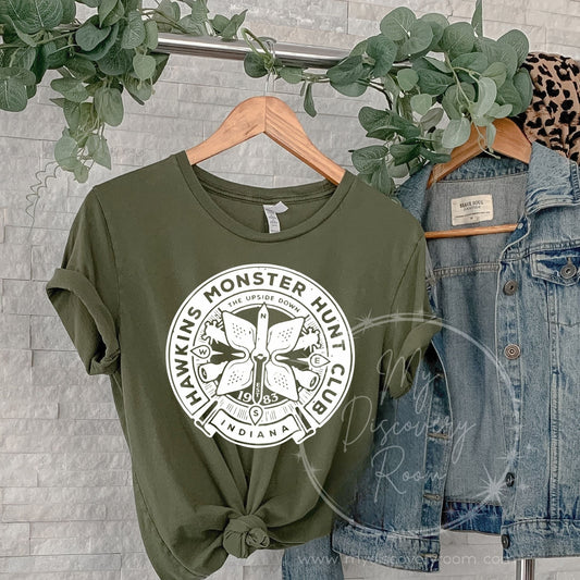 Hawkins Monster Hunt Club Graphic Tee - MyDiscoveryRoom