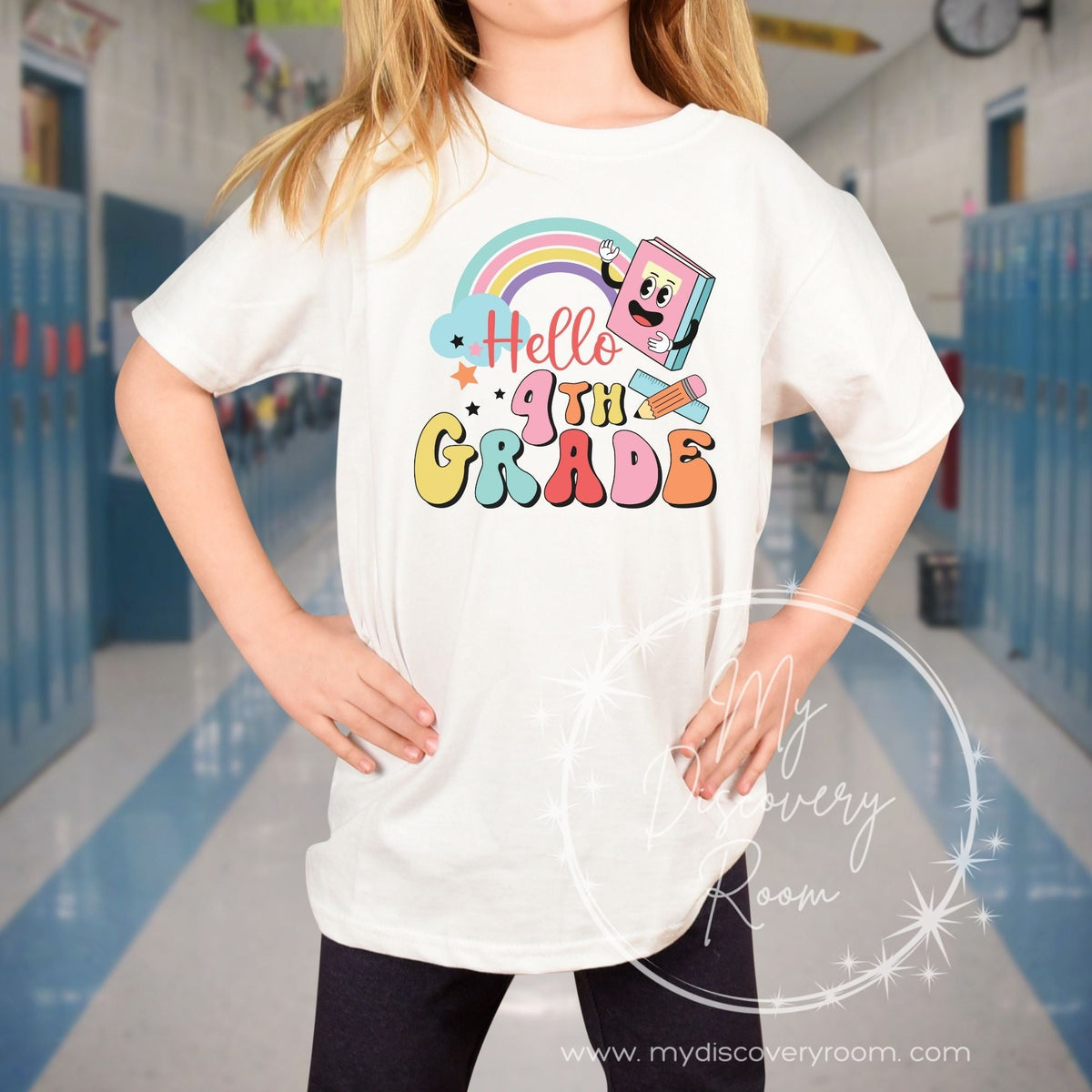 Hello Grade Level Graphic Tee - MyDiscoveryRoom
