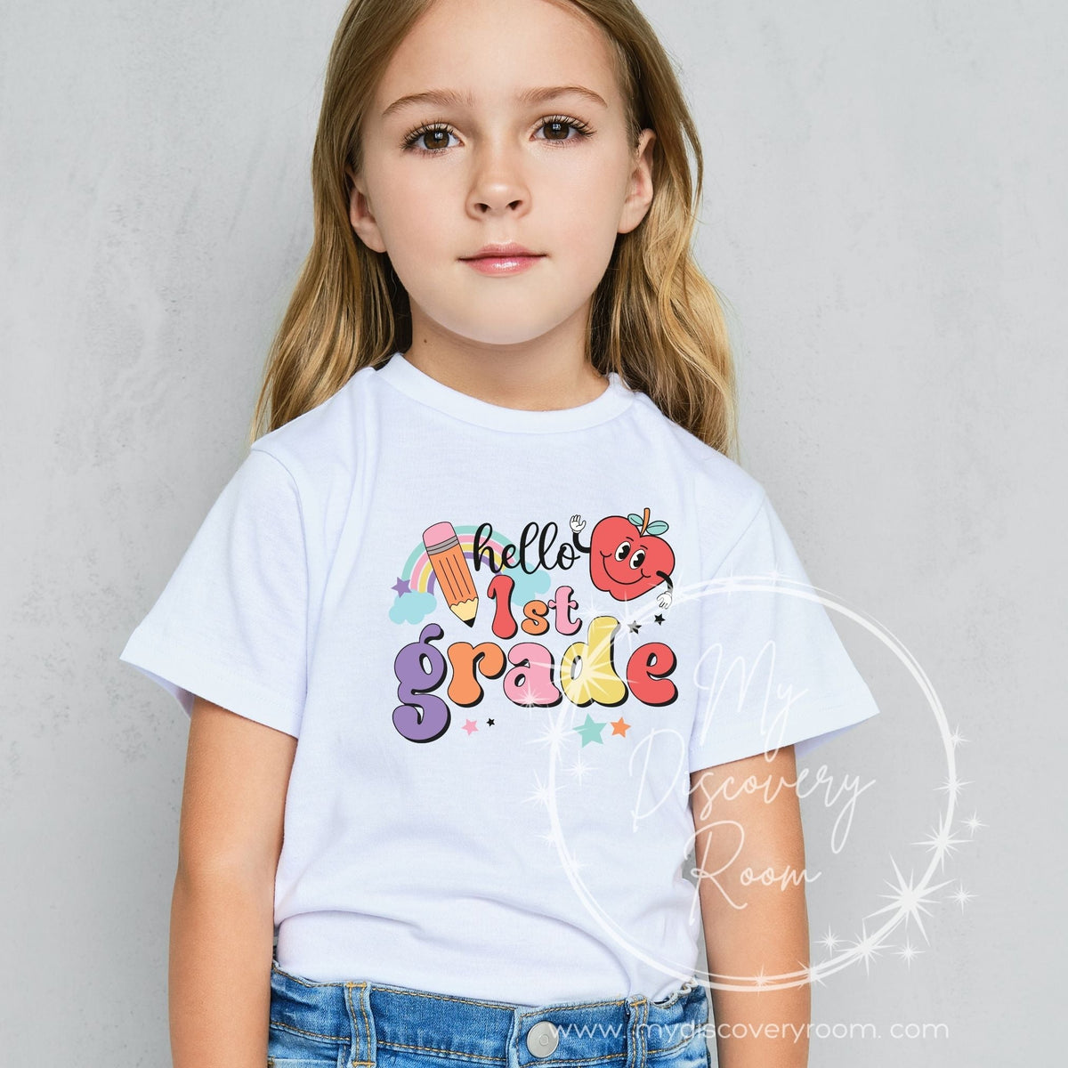 Hello Grade Level Graphic Tee - MyDiscoveryRoom