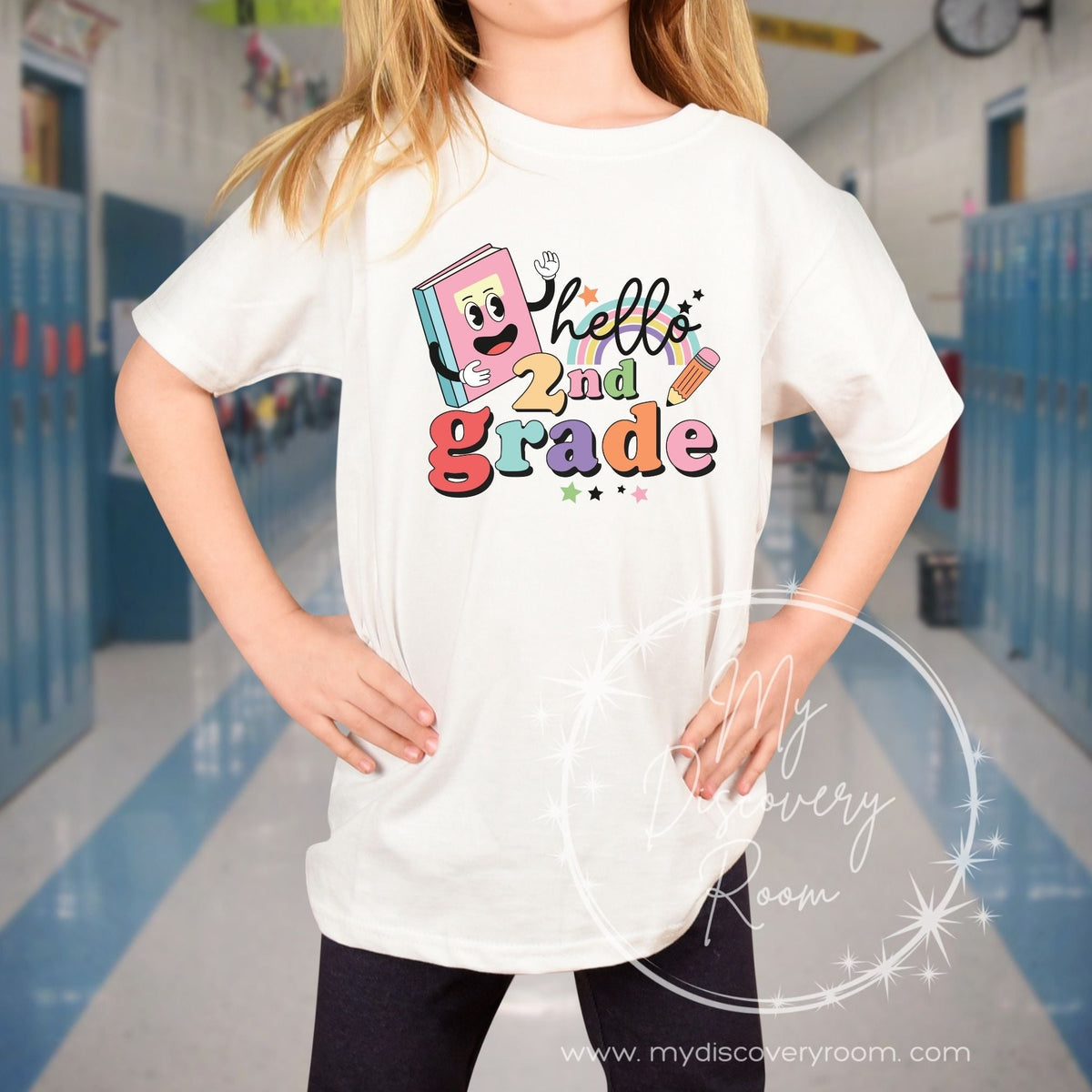 Hello Grade Level Graphic Tee - MyDiscoveryRoom