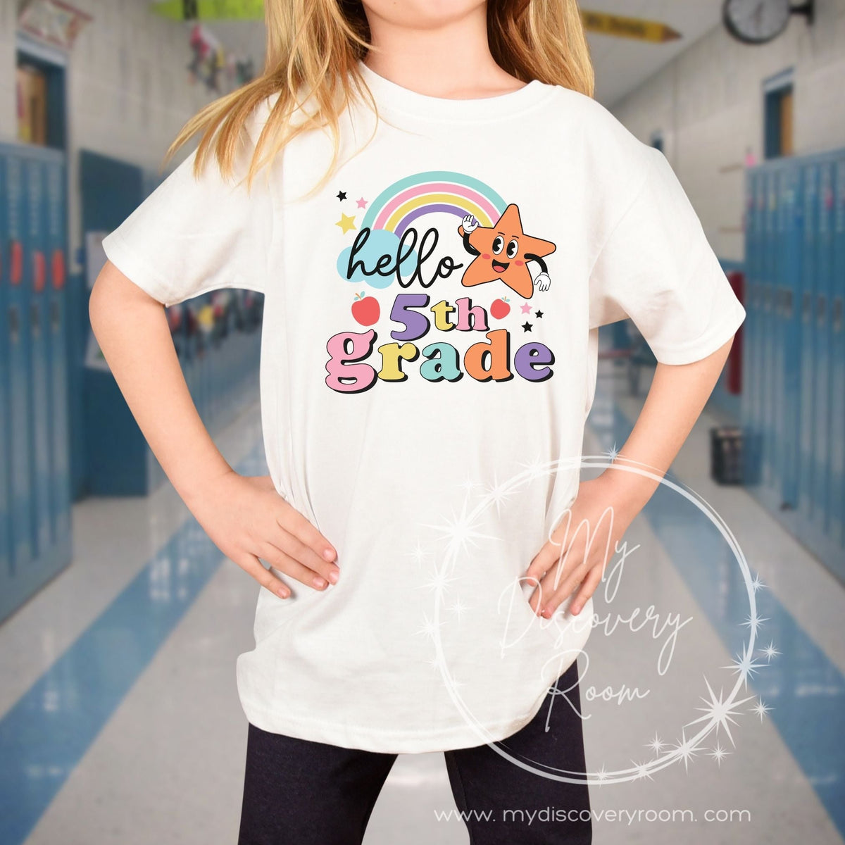 Hello Grade Level Graphic Tee - MyDiscoveryRoom