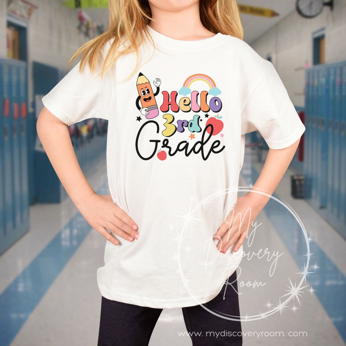 Hello Grade Level Graphic Tee - MyDiscoveryRoom