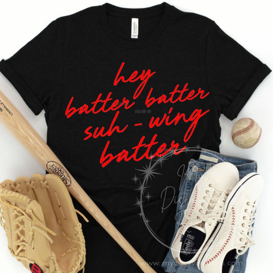 Hey Batter Batter Graphic Tee - MyDiscoveryRoom