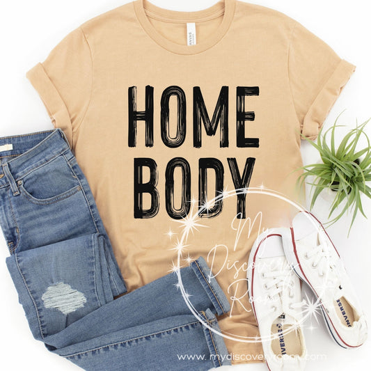 Homebody Bold Letters Graphic Tee - MyDiscoveryRoom