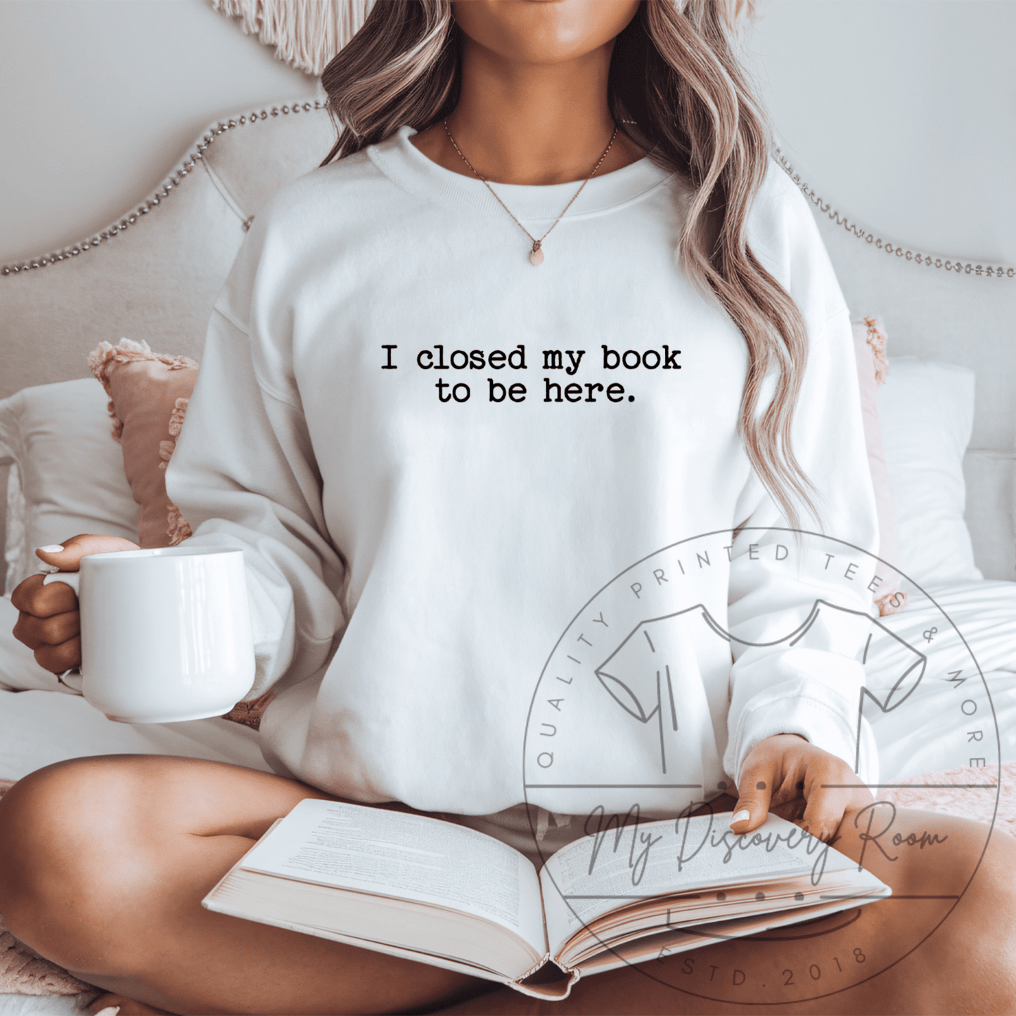 I Closed My Book To Be Here Graphic Tee - MyDiscoveryRoom