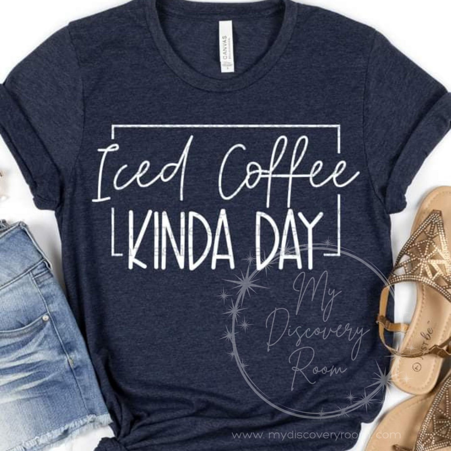 Iced Coffee Kinda Day Graphic Tee - MyDiscoveryRoom