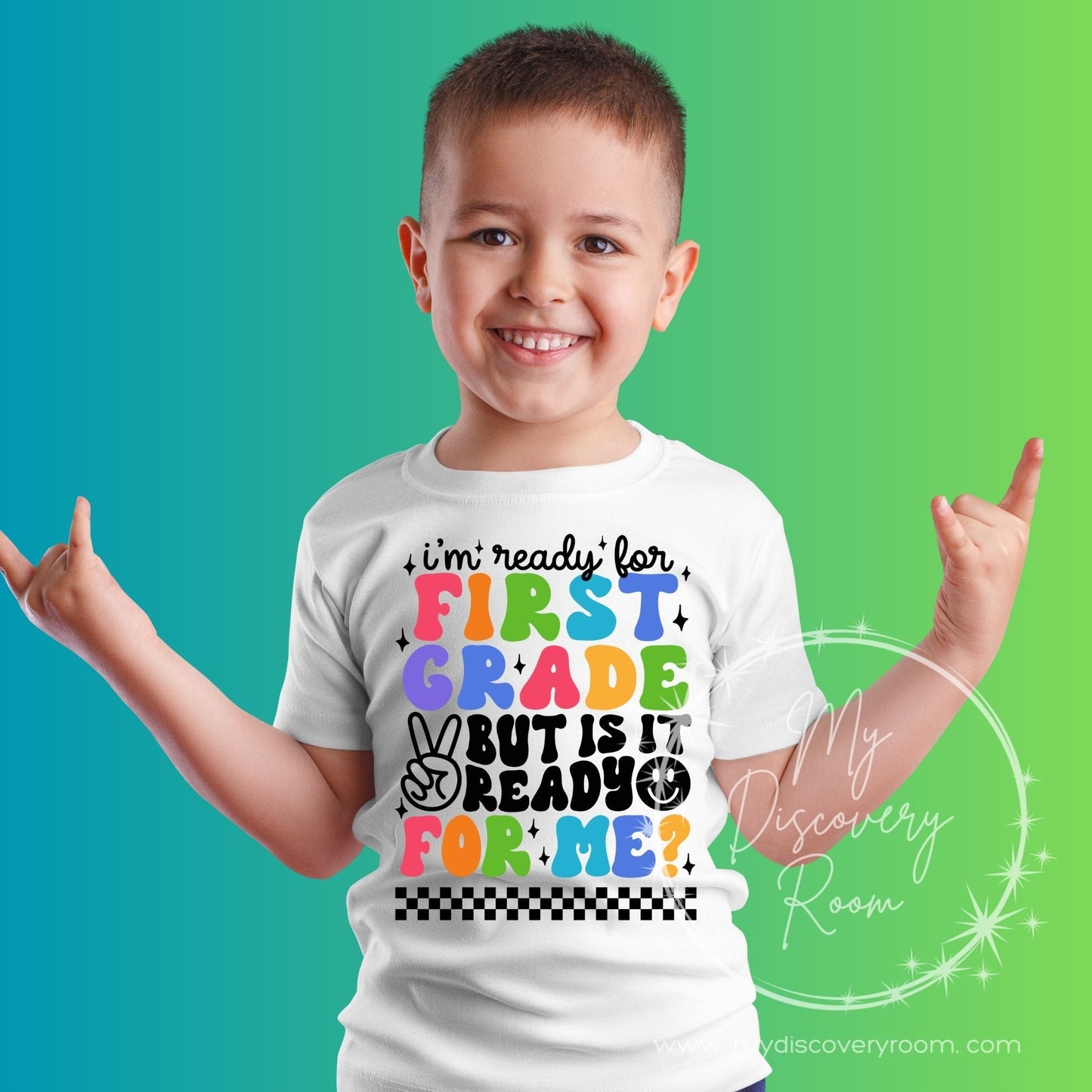 I'm Ready For Grade Level Black Ink Graphic Tee - MyDiscoveryRoom