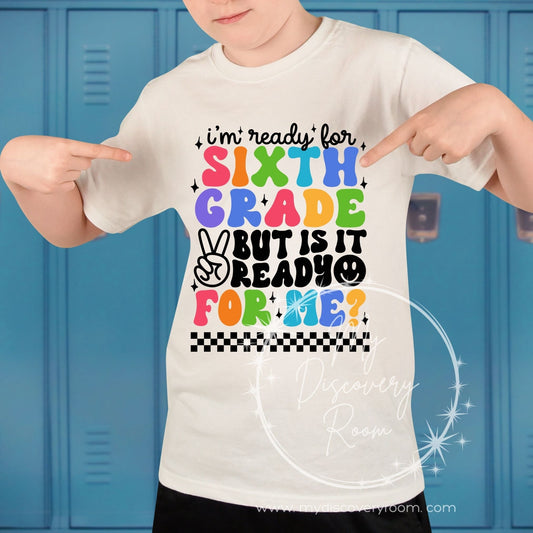 I'm Ready For Grade Level Black Ink Graphic Tee - MyDiscoveryRoom