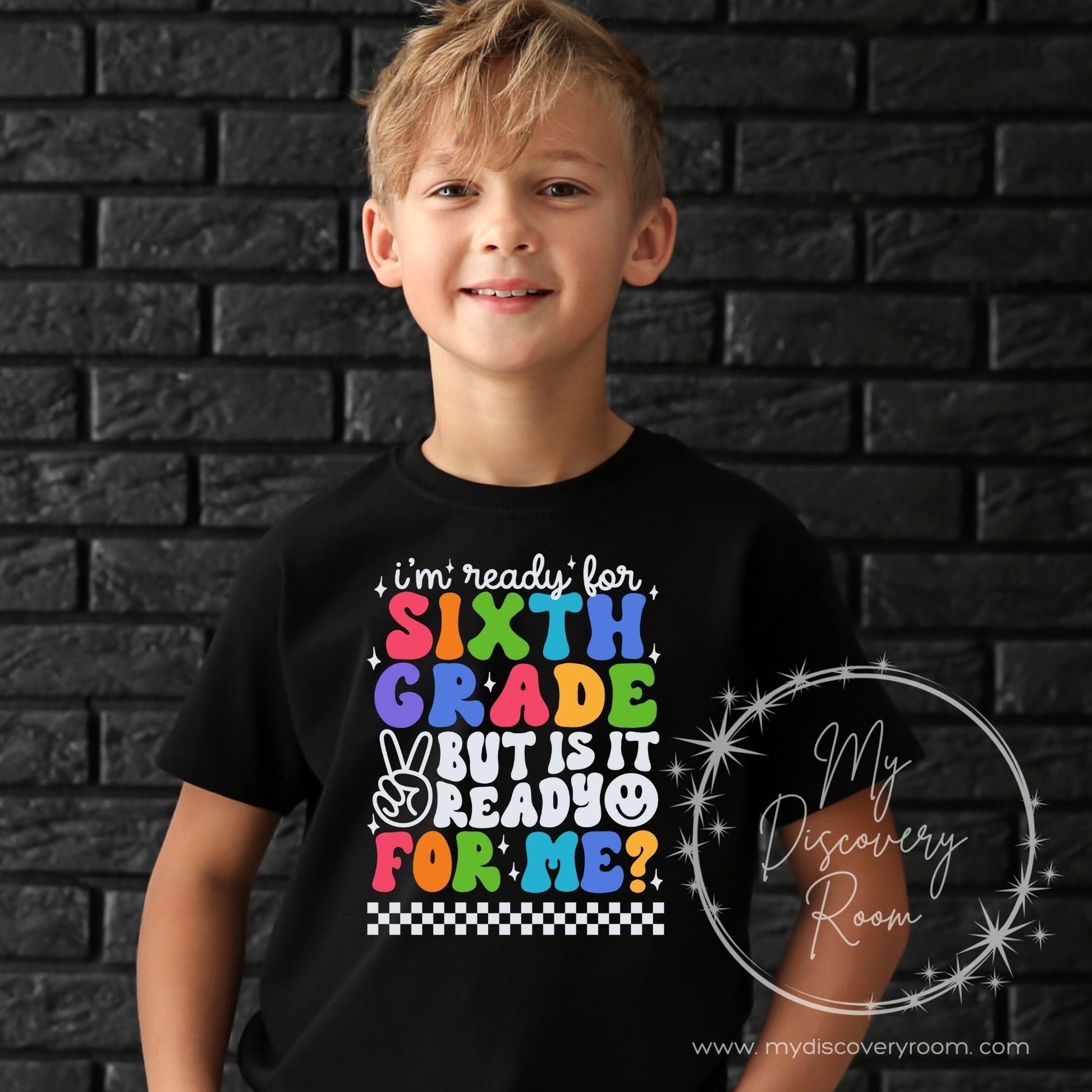 I'm Ready For Grade Level White Ink Graphic Tee - MyDiscoveryRoom