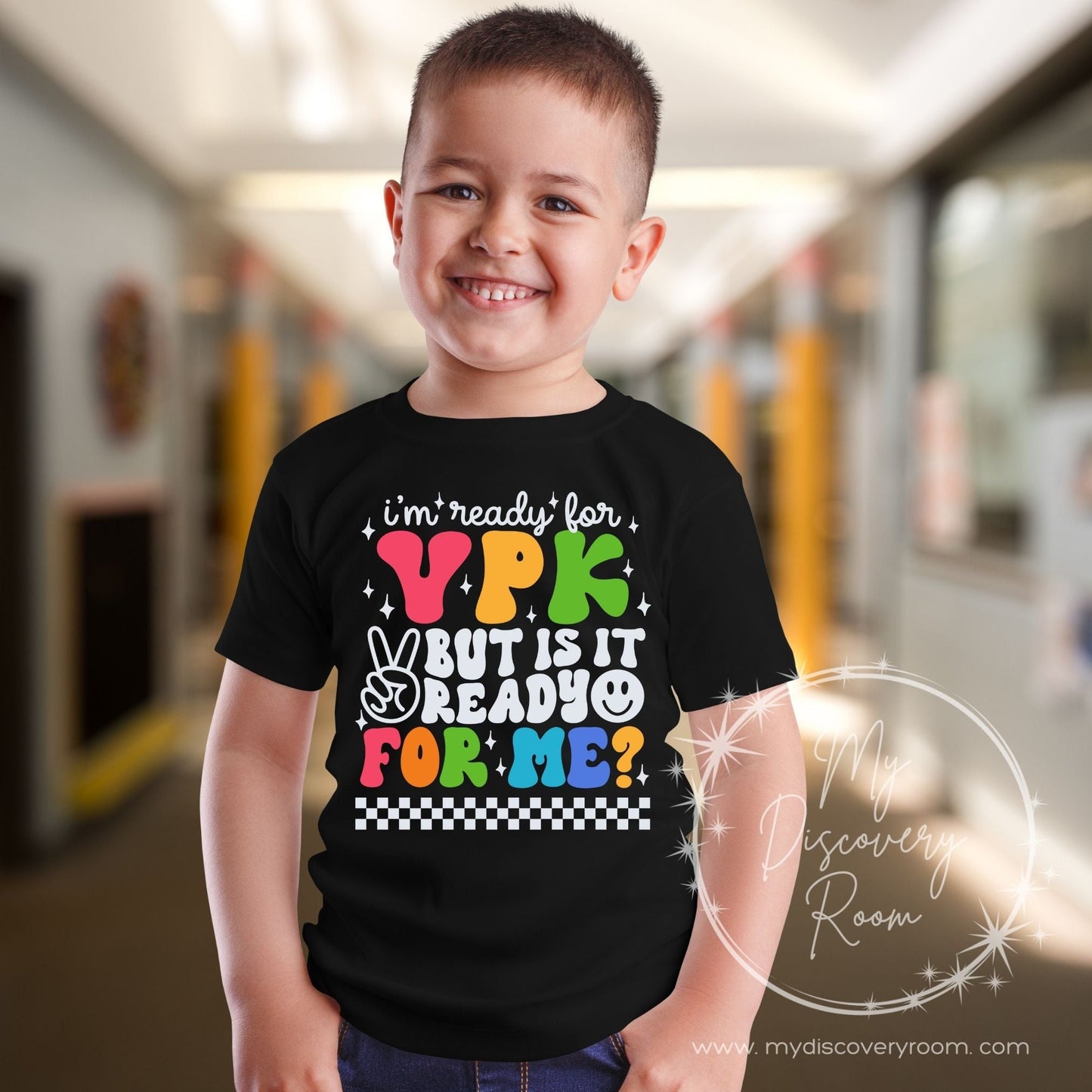 I'm Ready For Grade Level White Ink Graphic Tee - MyDiscoveryRoom
