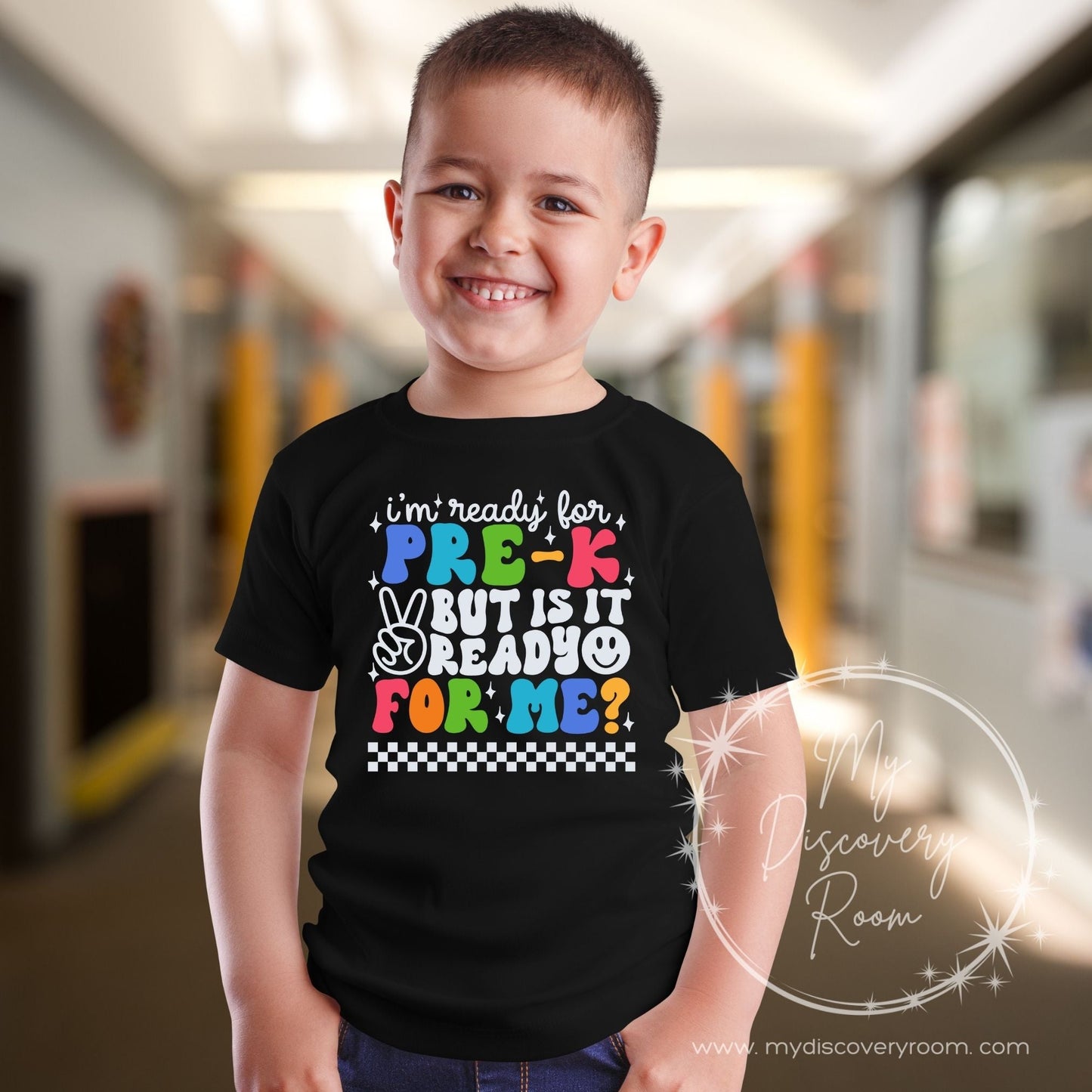 I'm Ready For Grade Level White Ink Graphic Tee - MyDiscoveryRoom