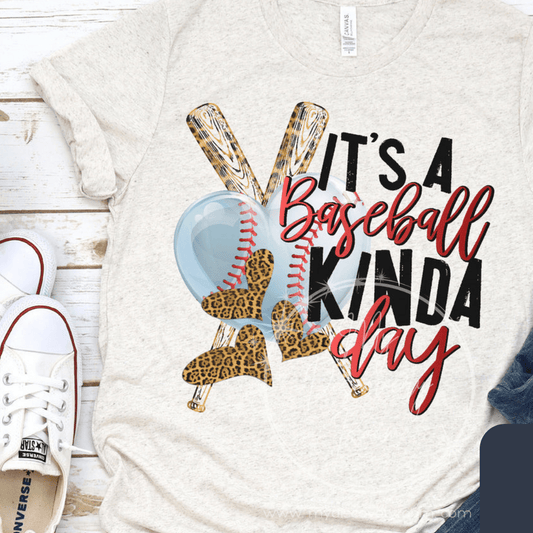 It's A Baseball Kinda Day Graphic Tee - MyDiscoveryRoom