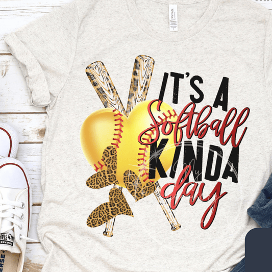 It's A Softball Kinda Day Graphic Tee - MyDiscoveryRoom