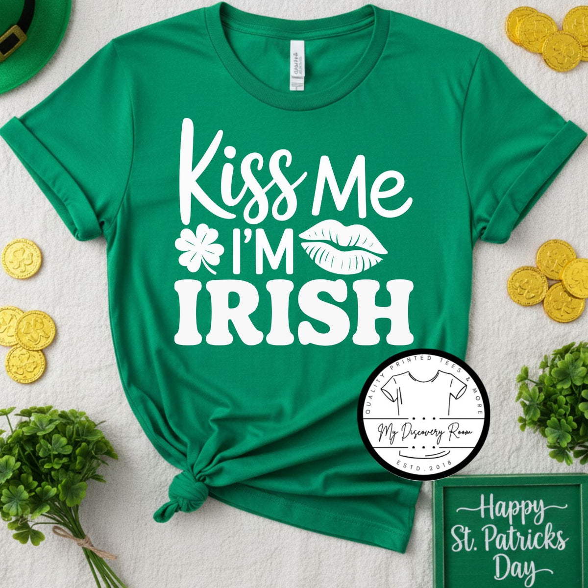 Kiss Me I’m Irish Graphic Tee - MyDiscoveryRoom