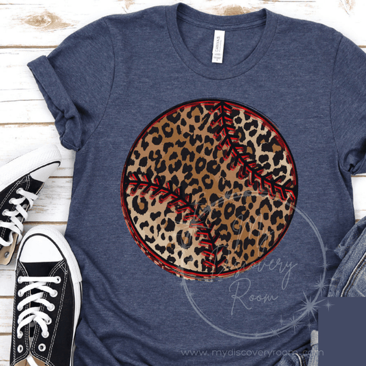 Leopard Print Ball Graphic Tee - MyDiscoveryRoom