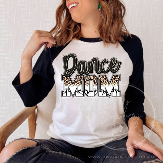 Leopard Print Dance Mom Graphic Tee - MyDiscoveryRoom