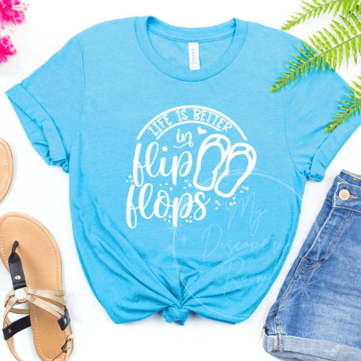 Life Is Better In Flip Flops Graphic Tee - MyDiscoveryRoom